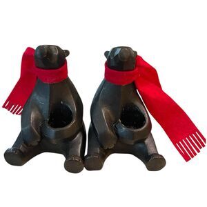 Set of 2 LiveTrends HOLIDAY BEAR - Air Plant House Planter
